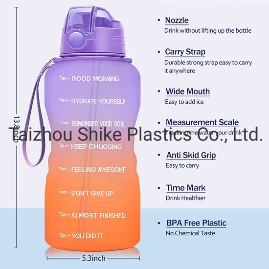 Очень большая бутылка для воды для спортзала емкостью 1 галлон Кувшин для воды Спортивная крышка Бутылка для воды с откидной крышкой Botellas PARA Ciclismo