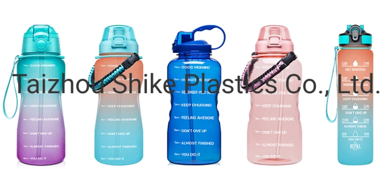 64oz 1 Gallon 128 Oz Straw Motivational Time Marker Reminder Sports Water Bottle for Camping Workouts Outdoor Activity